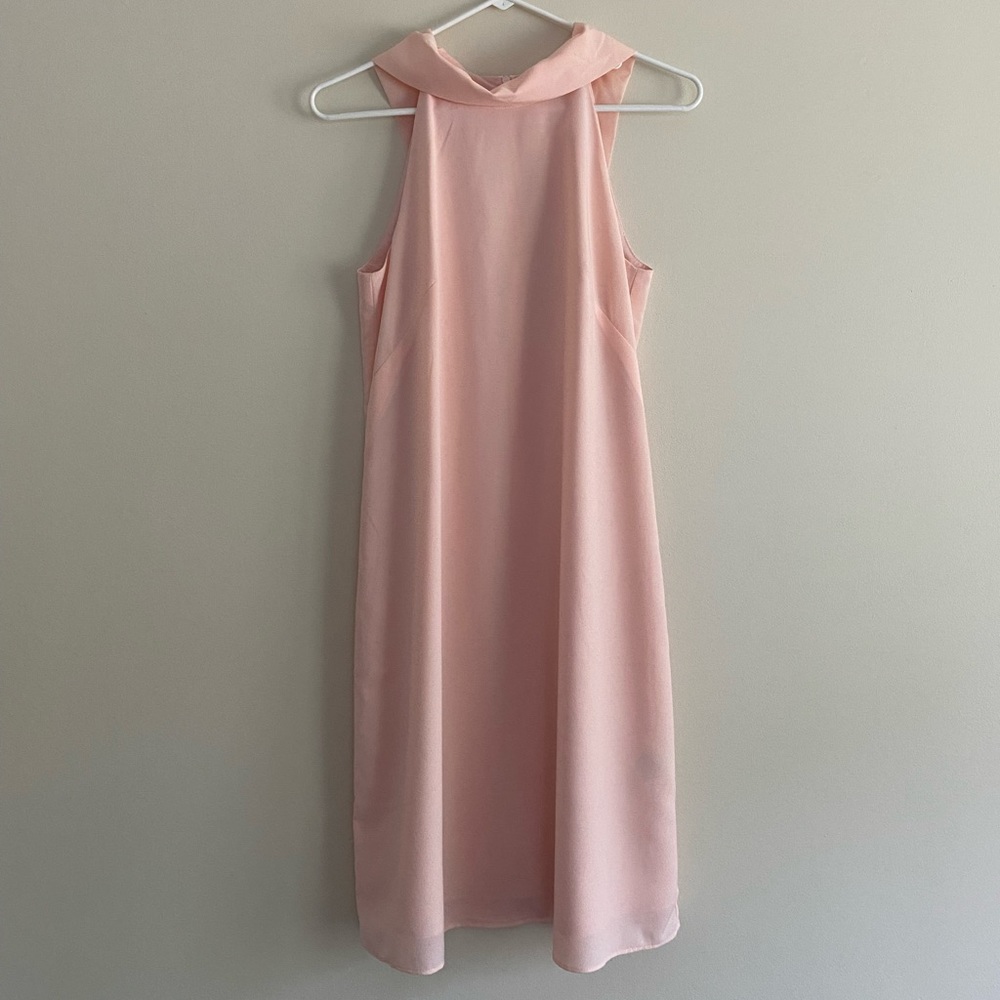 Size 4 Light Pink Knee-Length Banana Republic Dress